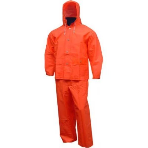 Tingley® S63219 Comfort-Tuff® 2 Pc Suit, Blaze Orange, Attached Hood, Medium, Tingley Rubber, Mfr#: S63219.MD